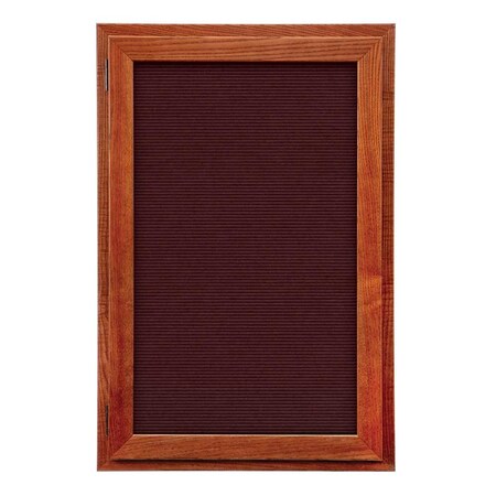 United Visual Products Outdoor Enclosed Combo Board, 42"x32", White Frame/Blue & Burgundy UVCB4232ODW-BLUE-DBURGU